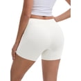 thumbnail image 3 of INSPIRE CHIC Women's Anti Chafing Hip-Lifting Mid Rise Tummy Control Elastic No Show Slim Shorts Under Dress L White, 3 of 5