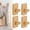 Beech, variant on SLUOHZXI 4 Pack Wooden Wall Hooks for Hanging, Adhesive Mounted and Wall Mount Boho Decorative Walnut Wood Coat Hooks for Towel Clothes Blanket Hat Backpack Robe Beech