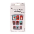 thumbnail image 1 of Riforla 24 Piece Christmas Wearable Snowflake Reindeer Santa False Nail Box Set（3ml） Fake Nails, 1 of 4
