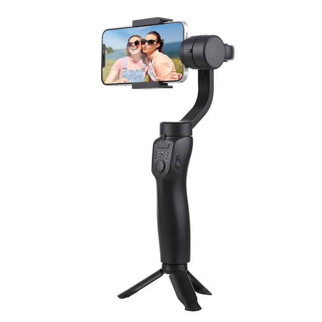 Labymos Handheld 3- Smartphone Gimbal Stabilizer -shake Vertical/ Horizontal Use Built-in Battery with Mini Tripod Stand Replacement for 13/12/11/10