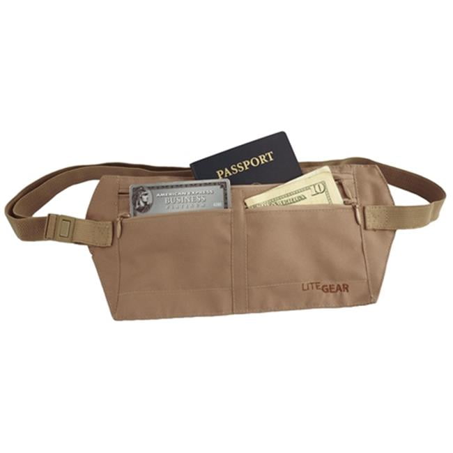 RFID Microfiber Money Belt, Tan