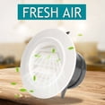 thumbnail image 2 of Grille de Ventilation Ronde, Protection Anti-Insectes, Installation Facile, Matériau ABS de Qualité, Adapté pour une Utilisation Intérieure et Extérieure (3 Pouces, Noir), 2 of 5