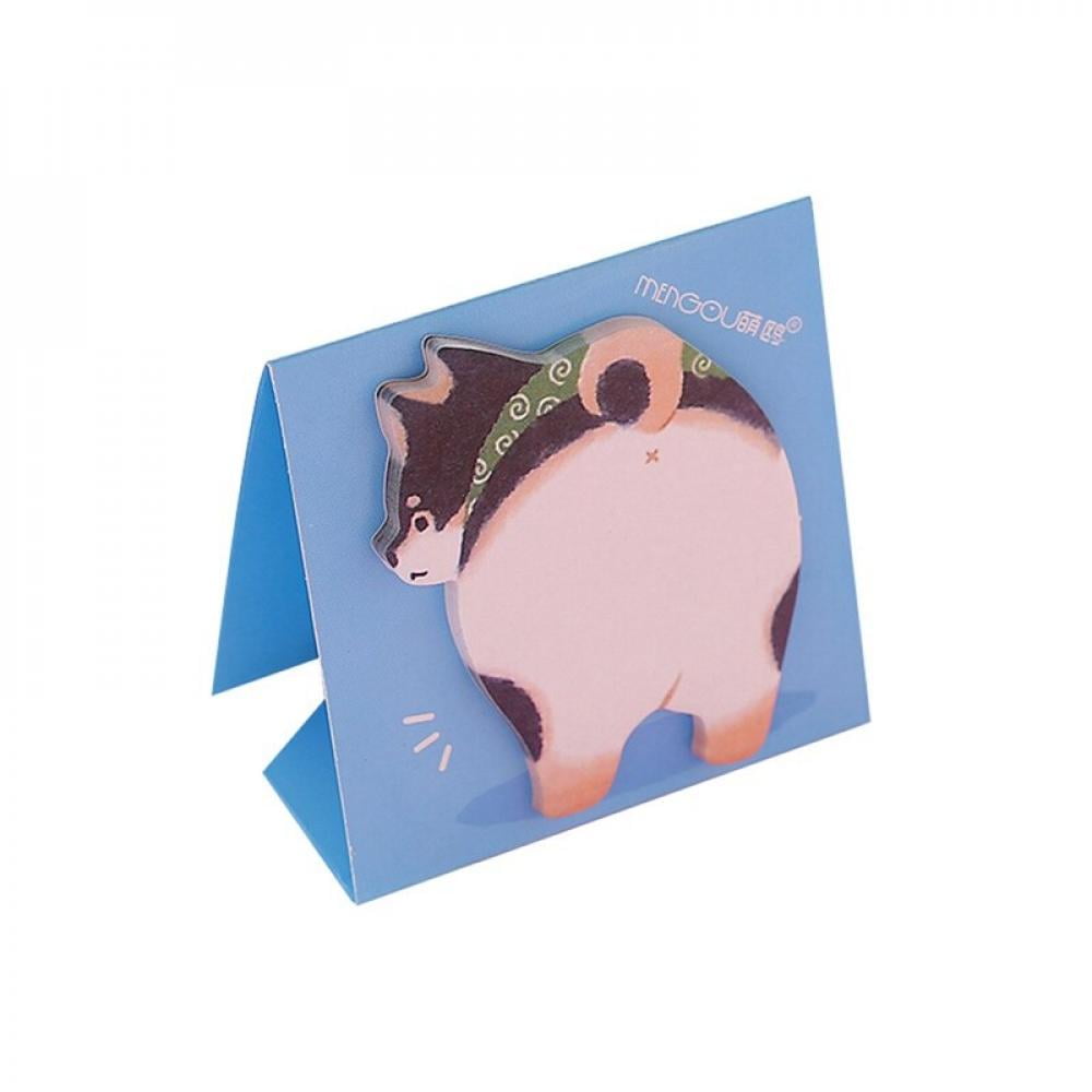 Cat Animal Sticky Notes Cute Cartoon Animal Post It on Easel Kawaii Animal memo Pad Pig Penguin Note Pad Paper Novelty Paper
