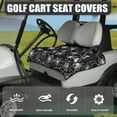 thumbnail image 3 of Yuyamidu Cobweb Golf Cart Seat Covers with 4 Pockets Halloween Club Car Seat Cover for 2 Person Seats Universal Golf Cart Seat Towel Blanket Easy to Install, 3 of 7