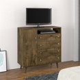 thumbnail image 2 of Manhattan Comfort Liberty Commode à 4 Tiroirs en Marron Rustique, 2 of 8