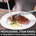 thumbnail image 5 of 24-Piece Stainless Steel Flatware Set for 4, Mirror Polished Silverware Set with Steak Knives - Dishwasher Safe Kitchen Utensils for Home, Wedding, Restaurant, 5 of 5