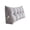 Grey, variant on Triangular Wedge Headboard Pillow for Sitting Up in Bed, Back Rest Support Bolster Cushion with Removable Washable Cover, Full Size Bed Rest Reading Pillow for Dorm Daybed Sofa 35.4x17.7x7.8 Inch