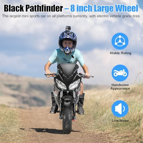 Floseru 50CC Mini Motorcycle for Kids, 4-Stroke Mini Dirt Bike, Gas Power Pocket Rocket Bike, Miniature Kid Dirt Bike, Up t25MPH, Max Load 330Lbs Plus Quality Improvement