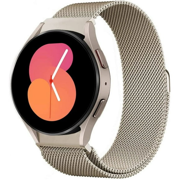 XIHAMA Bands for Samsung Galaxy Watch 6/5/4/7/FE Band 40mm 44mm/Classic 47mm 43mm 46mm 42mm Women/Men,Magnetic Loop Strap for Samsung Galaxy watch 5 Pro band 45mm,No Gap Metal Mesh Correa Wristband