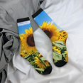 thumbnail image 5 of KLL Sky Golden Sunflower Field B Print Cool Socks Men's Women's Crew Socks Funny Crazy Novelty Stockings, 5 of 6