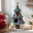 thumbnail image 4 of Costway 48.5" Christmas Cat Tree for Indoor Cats with 2 Large Condos, Scratching Post, 4 of 10