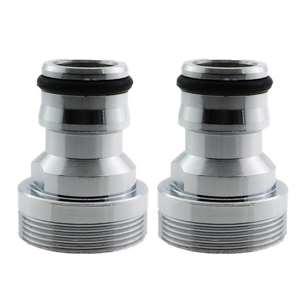 Snap Feature Dishwasher Adapter Stainless Steel 2pcs for Washing Machine
