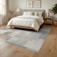 thumbnail image 3 of ODIKA 6'x9' Washable Area Rug Easy Care, Non-Shedding, Abstract Modern Geometric Accent With Minimalist Mosaic Blocks for Queen Size Bedroom Under Bed Master Suite, 3 of 7