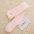 thumbnail image 3 of Bibifish Women Socks Fuzzy Thigh High Socks Long Fluffy Knee High Socks Soft Slipper Fleece Over Knee Stockings Cozy Winter Socks, 3 of 4