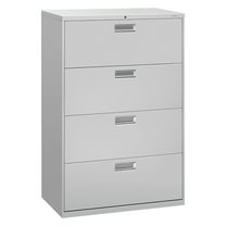 HON 4 Drawers Lateral Lockable Filing Cabinet, Gray
