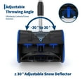 thumbnail image 6 of Ataucjin Wireless 12-Inch Electric Snow Blower Shovel, 20V 4.0Ah Battery, Quick Charger, 16.5FT Throw, Adjustable Handle, Lightweight, Ideal for Driveways, Walkways, Decks, Stairs, 6 of 9