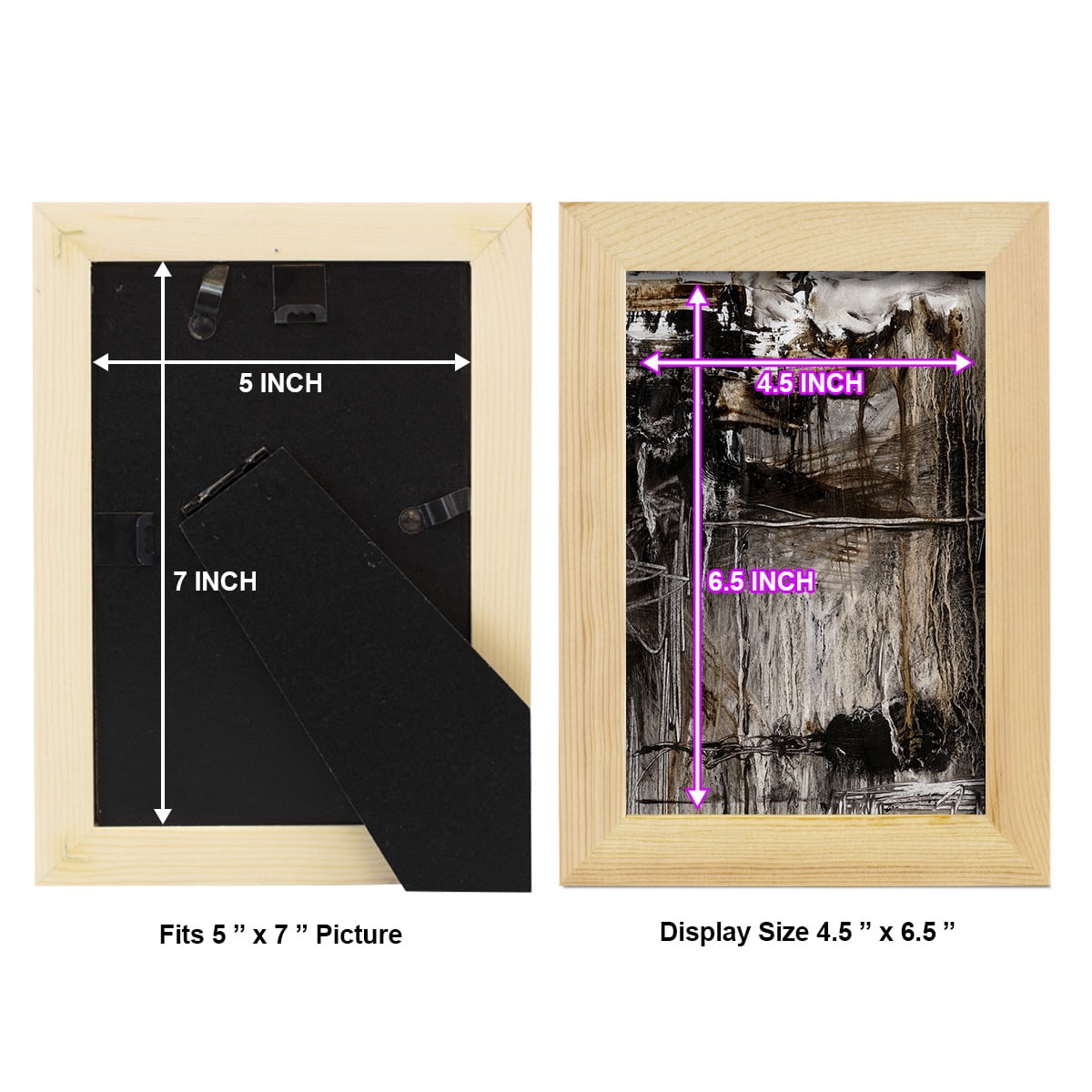 Continuum II -Framed Print w/glass-Natural Wood