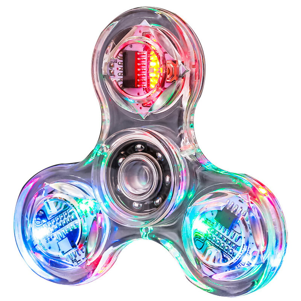 Details about   Luminous LED Light Fidget Stress Hand Spinners Glow In The Dark Fidget Spinner 