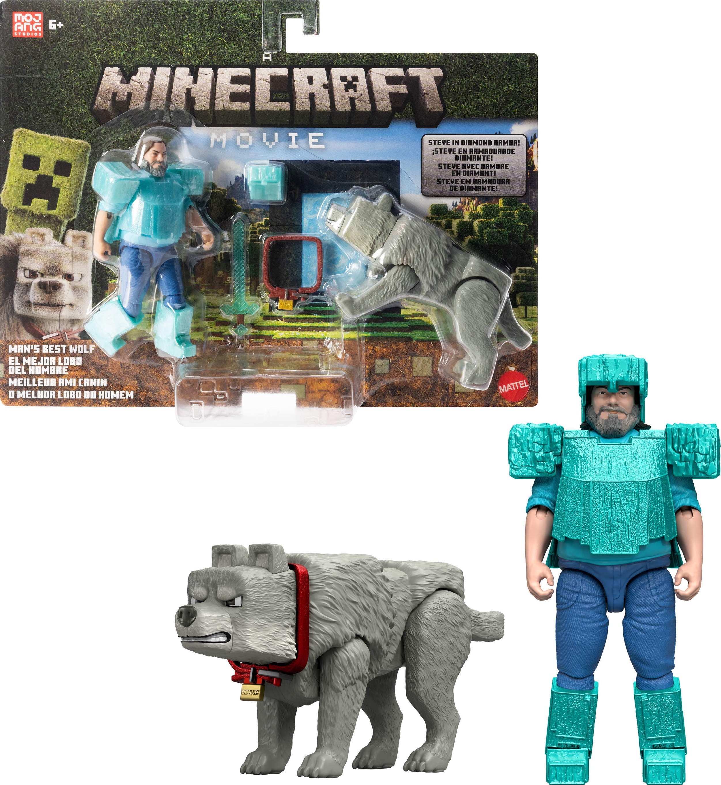 マインクラフト Minecraft Mini Mode Potion Brewing Action Figures with Color