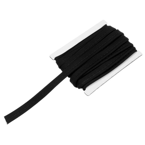 Piping Cord Trim 6 Yards 1/2 Inch Piping Tape for Sewing DIY Crafting Fabric Edge Trim Black