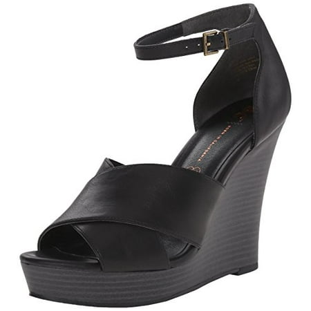 BC Footwear Women's Scenic Route Wedge Pump, Black, 9.5 M US