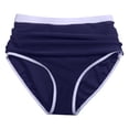 thumbnail image 6 of Plus Size Swimwear High Cut Triangle Seam Enhanced Beach Pants,Dark Purple,XL, 6 of 8