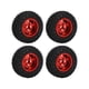 thumbnail image 4 of Juego de 4 neumáticos de Goma Delanteros y Traseros de 55 mm y Llantas de Metal de 5 radios para Coche RC AXIAL SCX24 1/24 Rojo, 4 of 8