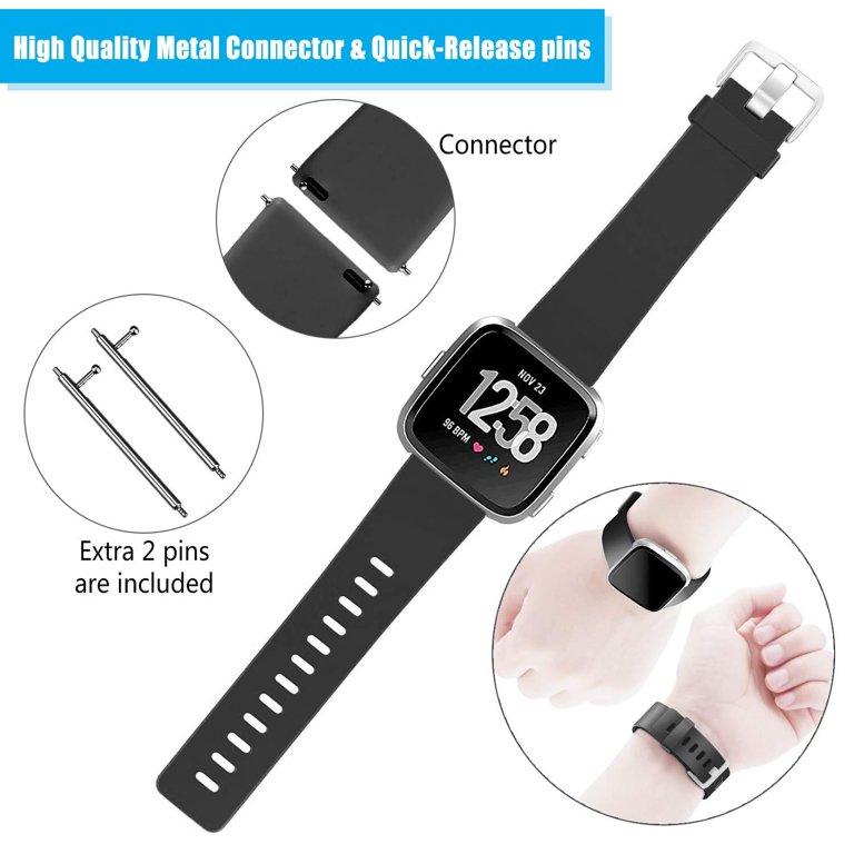 US For Fitbit Versa /Versa 2 Printed Silicone Smart Watch Replacement Band  Strap