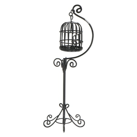 

1PC Mini House Birdcage with Bracket Decor Mini Outdoor Scene Model Accessories