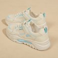 thumbnail image 6 of XIMIN Women's Mesh Sneakers - Retro Running Shoes with Patchwork Design, College Style Casual Walking Shoes for Everyday Wear (Sky Blue, 8), 6 of 9