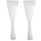 thumbnail image 3 of Cortinas transparentes con ojales para dormitorio de niña, diseño romántico de estrellas plateadas, finas y brillantes, para habitación infantil, tamaño 100 x 270 cm (blanco)., 3 of 7