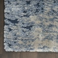 thumbnail image 4 of Nourison Luxurious Shag Abstract Modern Light Blue 5'3" x 7'3" Area Rug, Plush, Bedroom, Kitchen, Living Room, (5' x 8'), 4 of 8