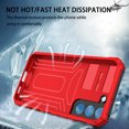 thumbnail image 4 of For Samsung S21 FE Case with Belt Clip Holster, Heavy Duty Military Grade Drop Protective, 360° Rotating Kickstand Shockproof TPU Shell Durable Rugged Cover For Samsung Galaxy S21 FE, Red, 4 of 15