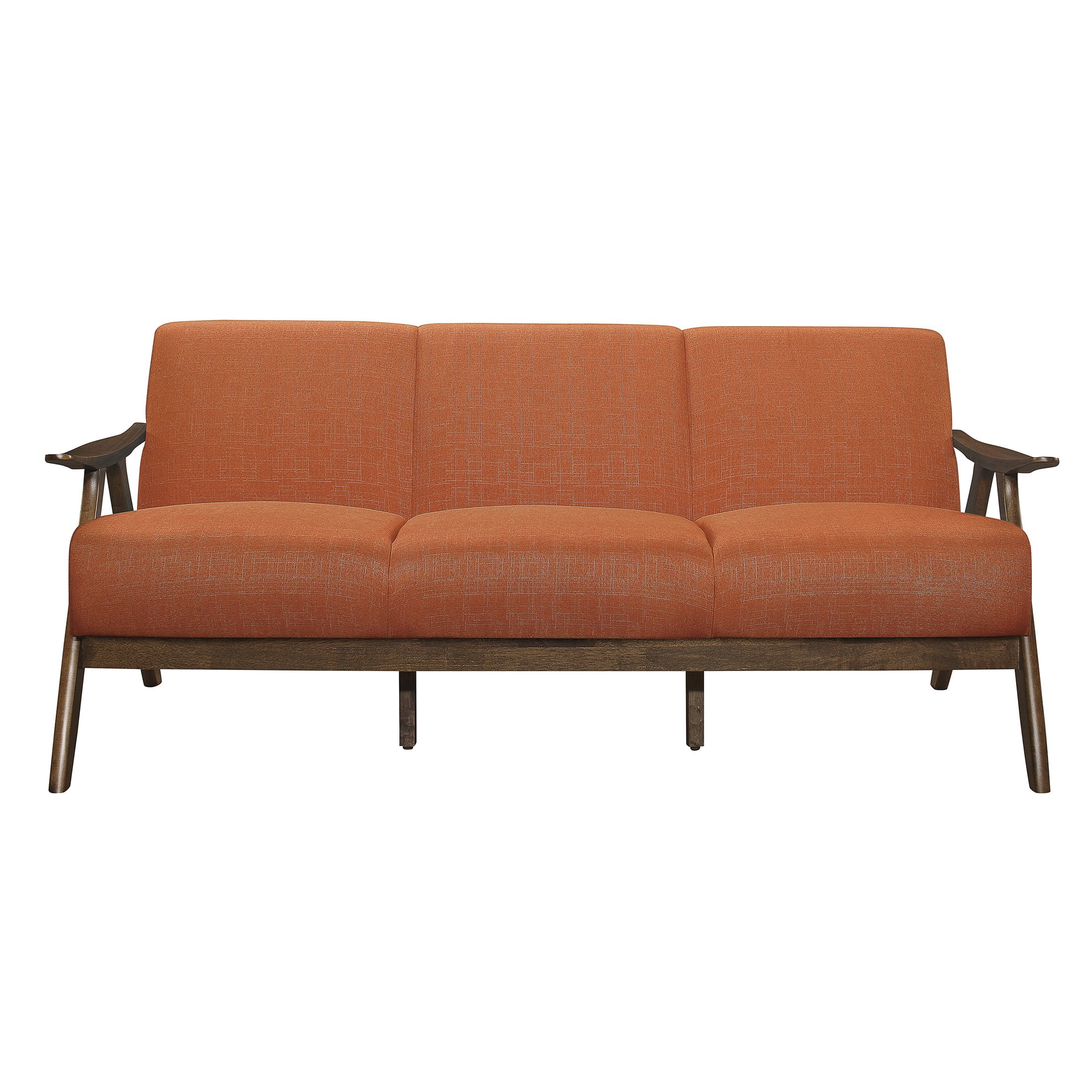 OakvillePark Ecola Fabric Living Room Sofa, Orange