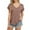 Brown, variant on Women's Pocket V-Neck Tee - Summer Basic Casual T-Shirt, Loose Fit Comfortable Solid Color Top | Yubnlvae (Beige | L)