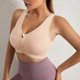 thumbnail image 4 of 3 Pack Women's Sports Bra Zip Front Non Wired Comfy Post Surgery Bra with Removable Pads, 4 of 5