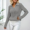 thumbnail image 2 of Women's Pullover Sweater Stylish Knit Top Casual Comfortable Versatile Everyday Wear Soft Cozy Fall Winter Spring Fashion, 2 of 2