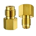 thumbnail image 3 of Adapter R410A 1/4 Sae Quick Connector To 1/2Acme/ 1/2Acme To 1/4Sae Connector R12 To R134A Adapter Gold Hvac Tools, 3 of 7