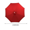 thumbnail image 3 of Darzheoy 7.5FT Outdoor Patio Umbrella Cloth Replacement, Outdoor Patio Market Umbrella with 8 Sturdy Umbrella Ribs, UV Protection, Waterproof (No Umbrella Stand), 3 of 5