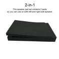 thumbnail image 1 of facefd 2 Pieces Professional Studio Soundbox Mat Replacement Speaker Shock Absorber Pad Acoustic Isolation Pads Audio Equipment 30x20x4.5cm, 1 of 9