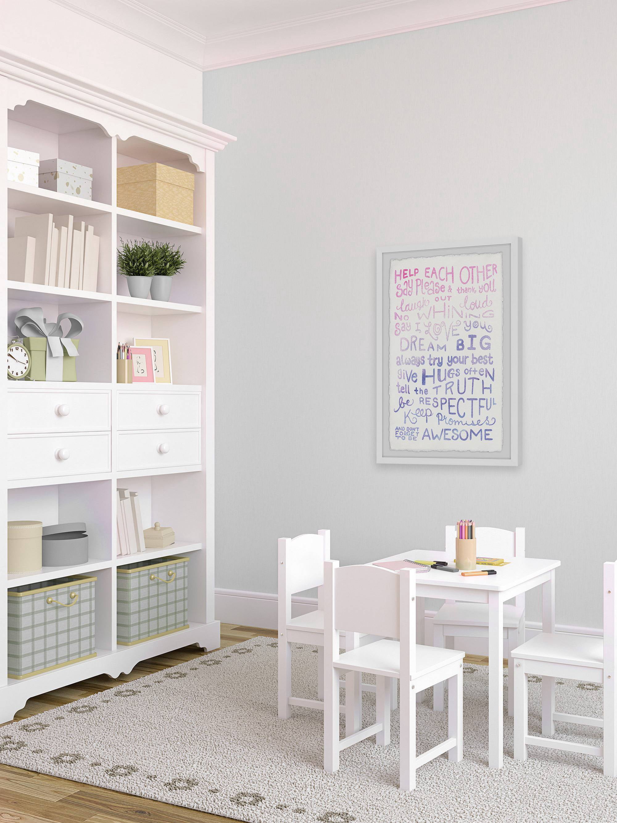 Marmont Hill Characteristics Board By Nicola Joyner Framed Wall Art, 8" x 1.5"