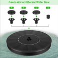 thumbnail image 2 of Fuente solar flotante para exteriores, bomba solar para estanque con batería, para jardín, acuario, estanque, fuente para pájaros (1,4 W), 2 of 5