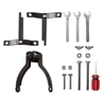 thumbnail image 4 of Accesorios de soporte fijo para taladro para agujeros cuadrados, diámetro de abrazadera entre 38mm y 55mm, profesional para taladro de mesa y taladro Negro, 4 of 8