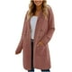 thumbnail image 1 of Chaqueta y abrigo informal de manga larga con capucha para mujer, color liso, manga larga, con cremallera, bolsillo, sudadera, chaqueta, abrigo para mujer, 1 of 6
