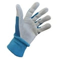 thumbnail image 5 of Expert Gardener Ladies Leather Glove with Navy Canvas Back and Knit Wrist, Small, 5 of 8