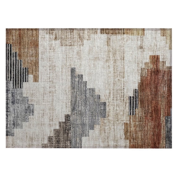 Dalyn Rugs Machine Washable Indoor/Outdoor Chantille Paprika 1'8" x 2'6" Rug