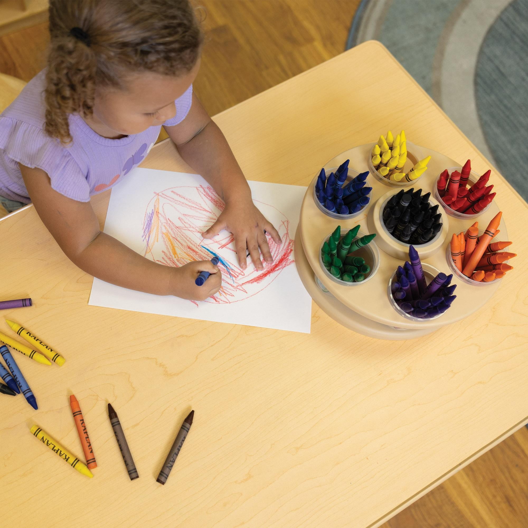 Kaplan Early Learning Company Jumbo Size Crayons Class Pack - 200 Total, 8 Colors