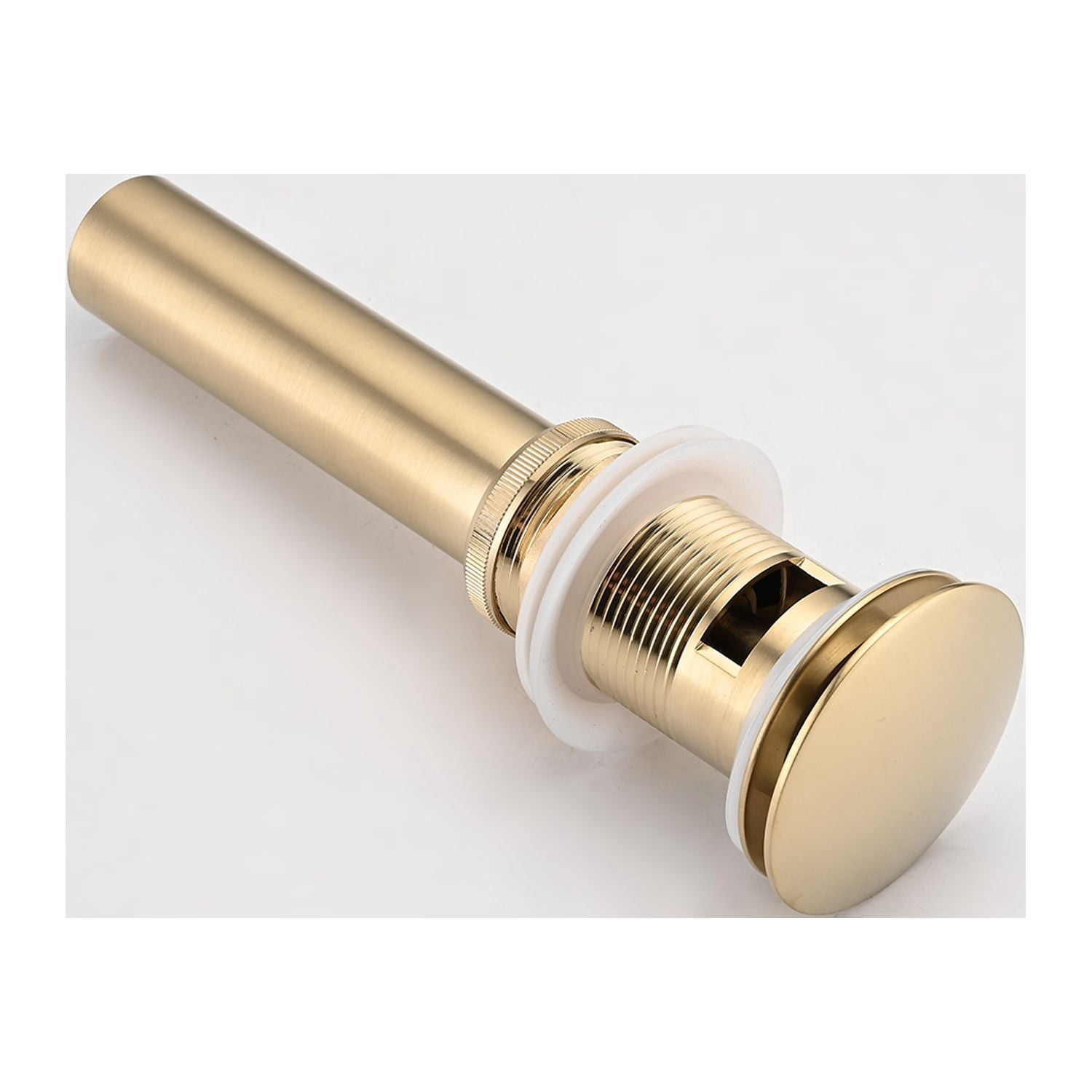 Bathroom Sink Drain with Overflow, Vessel Sink Lavatory Vanity Pop Up Drain Stopper, 304 Stainless Steel
