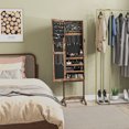 thumbnail image 2 of HOMCOM Jewelry Cabinet Floor Standing, Lockable Jewelry Organizer, 2 of 9