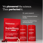 Humann SuperBeets Heart Gummies Advanced with CoQ10 and French Grape Seed Extract, Pomegranate Berry Flavor, 60 Count